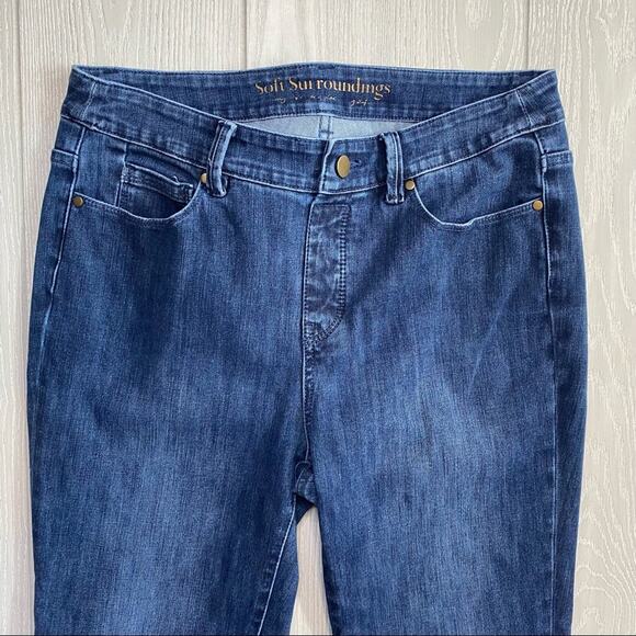 Soft Surroundings Women's Denim Blue Jean Stretch Skinny Jeggings Size Small - Picture 3 of 11